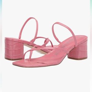 Calvin Klein Low Heel Becca Dress Sandals, Pink, Size 7M
